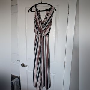 Multi stripe jumpsuit